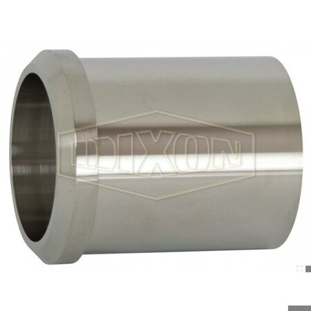Dixon Heavy Wall Tank Ferrule, 2 in Nominal, Plain Beveled Seat End Style, 304 SS, Domestic 14W-G200